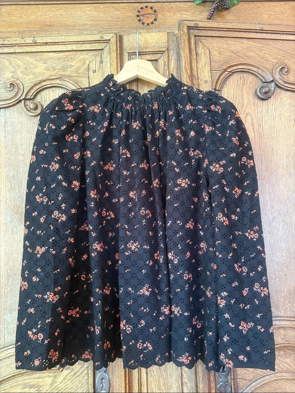 Ulla Johnson Eyelet Puff Sleeve Blouse